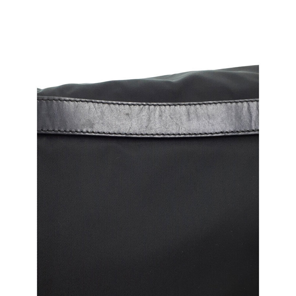 Prada bag Crossbody Nero messenger Leather Black saffiano Tessuto - Picture 8 of 9